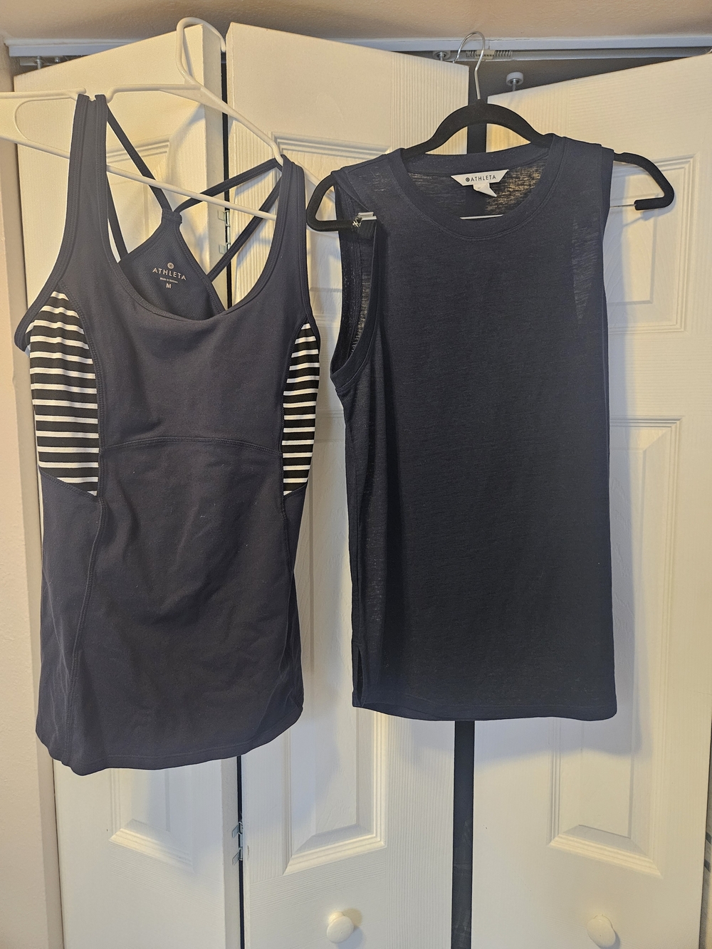 Athleta Navy Tank Top Duo- Medium - Picture 4 of 8
